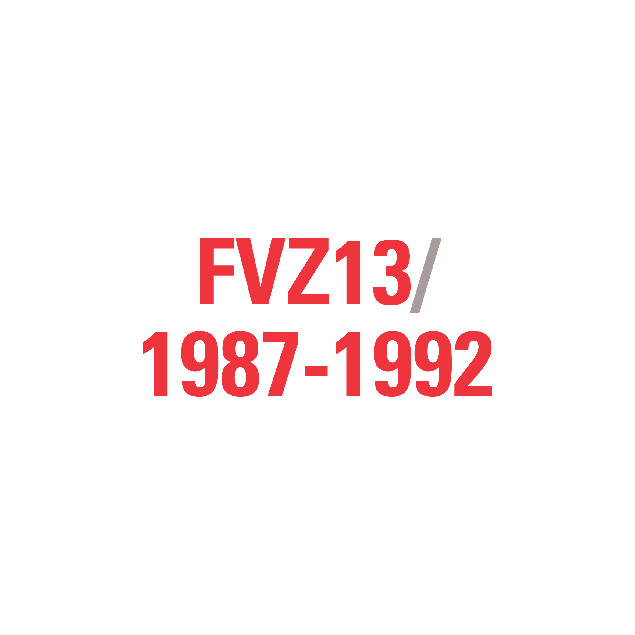 FVZ13 1987-1992